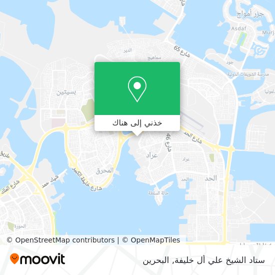خريطة ستاد الشيخ علي أل خليفة