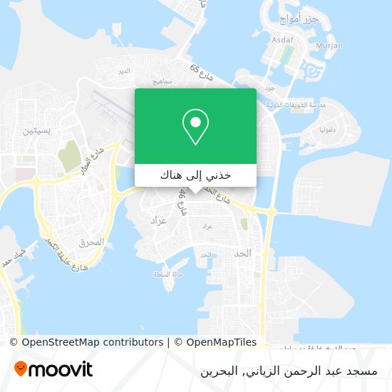 خريطة مسجد عبد الرحمن الزياني