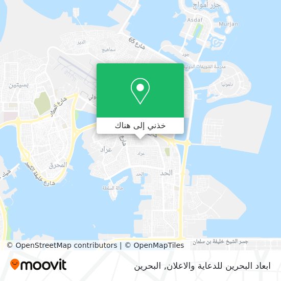 خريطة ابعاد البحرين للدعاية والاعلان