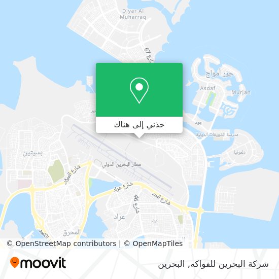 خريطة شركة البحرين للفواكه
