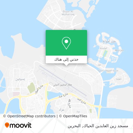 خريطة مسجد زين العابدين الحياك