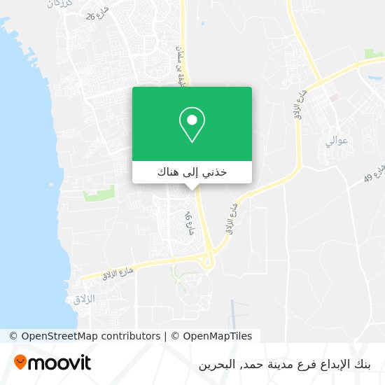 خريطة بنك الإبداع فرع مدينة حمد