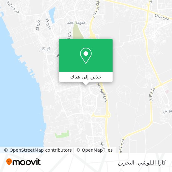 خريطة كازا البلوشي
