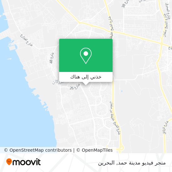 خريطة متجر فيديو مدينة حمد