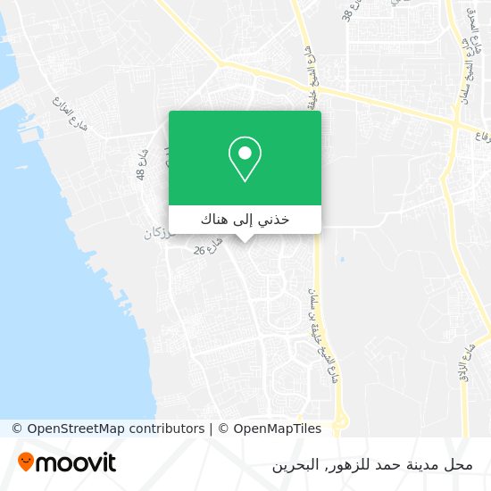 خريطة محل مدينة حمد للزهور