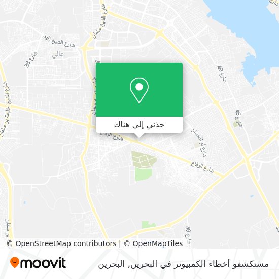 خريطة مستكشفو أخطاء الكمبيوتر في البحرين
