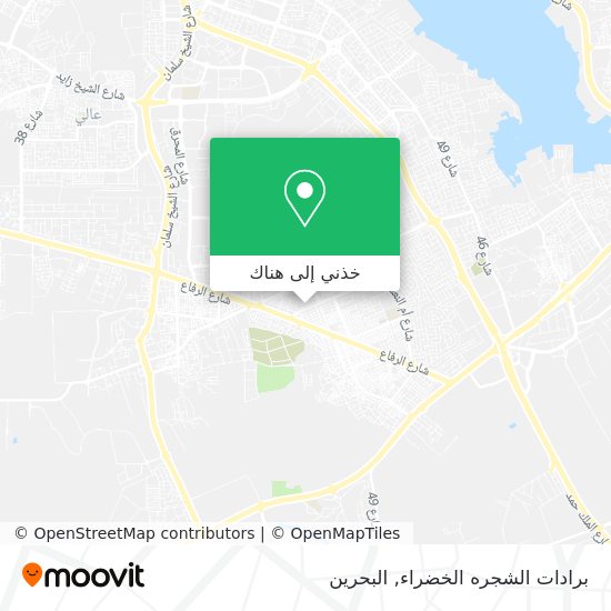 خريطة برادات الشجره الخضراء