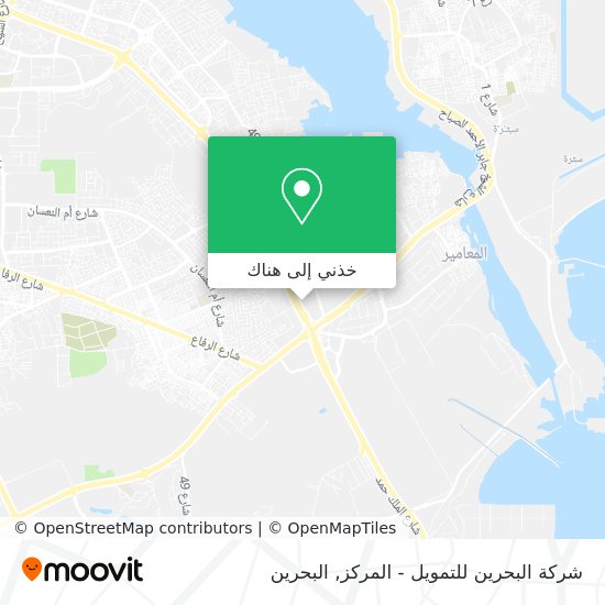 خريطة شركة البحرين للتمويل - المركز
