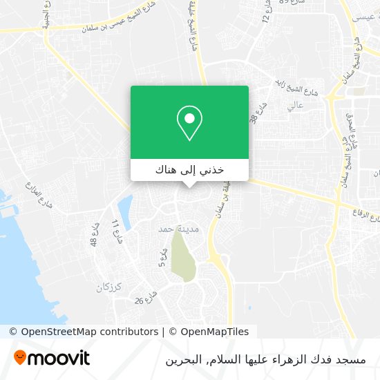 خريطة مسجد فدك الزهراء عليها السلام