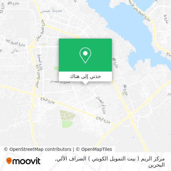 خريطة مركز الريم ( بيت التمويل الكويتي ) الصراف الآلي