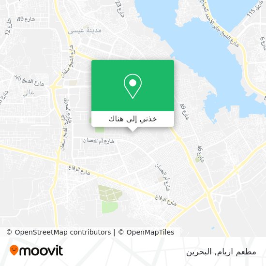 خريطة مطعم اريام