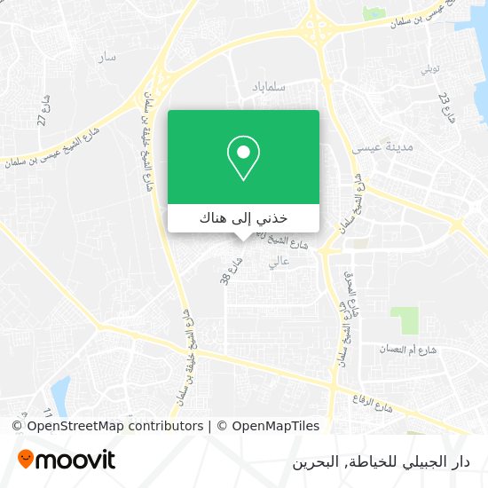 خريطة دار الجبيلي للخياطة