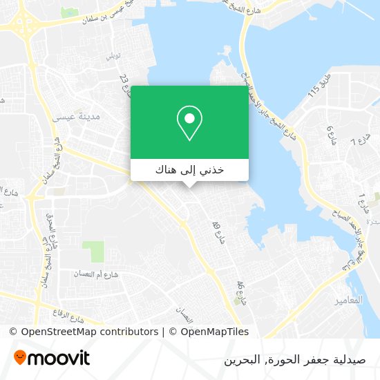 خريطة صيدلية جعفر الحورة
