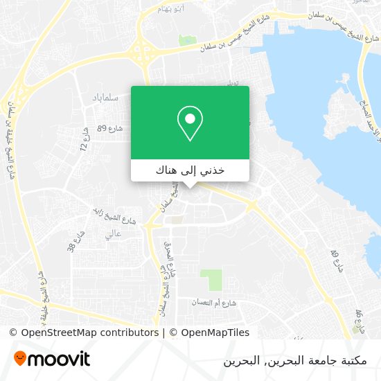 خريطة مكتبة جامعة البحرين