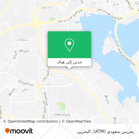 خريطة بحريني سعودي (ATM)
