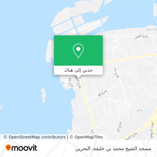 خريطة مسجد الشيخ محمد بن خليفة