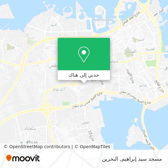 خريطة مسجد سيد إبراهيم