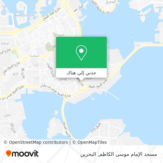 خريطة مسجد الإمام موسى الكاظم