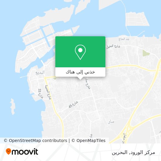 خريطة مركز الورود