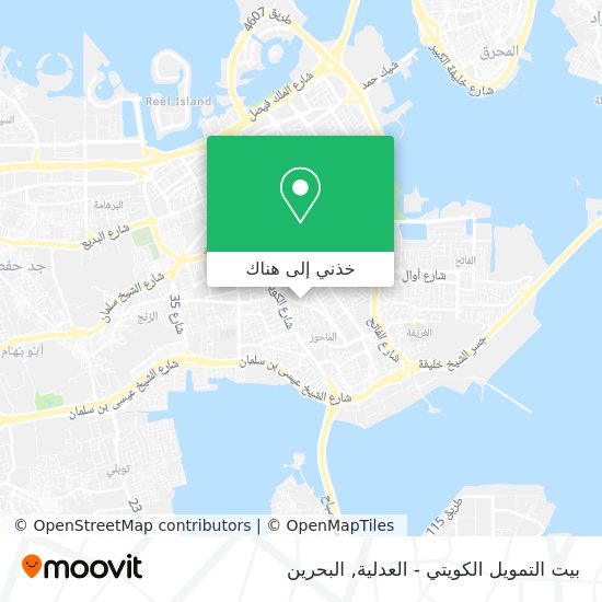 خريطة بيت التمويل الكويتي - العدلية