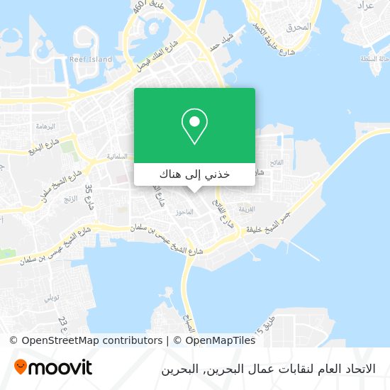 خريطة الاتحاد العام لنقابات عمال البحرين