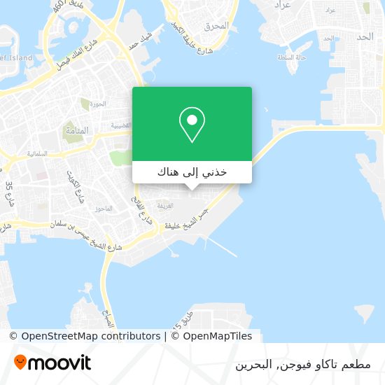 خريطة مطعم تاكاو فيوجن