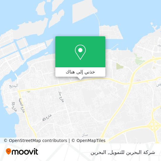 خريطة شركة البحرين للتمويل