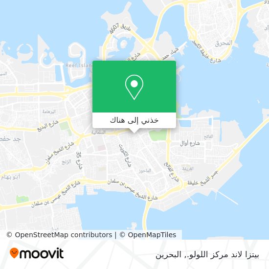 خريطة بيتزا لاند مركز اللولو.