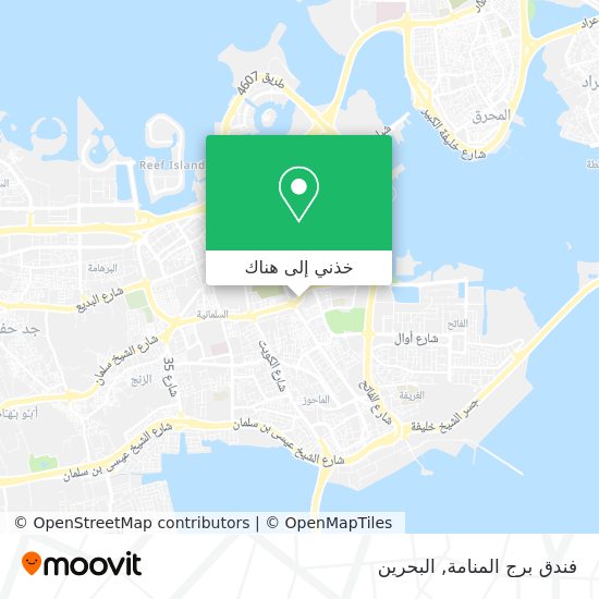 خريطة فندق برج المنامة