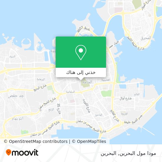 خريطة مودا مول البحرين