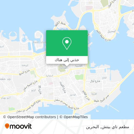 خريطة مطعم تاي بيتش