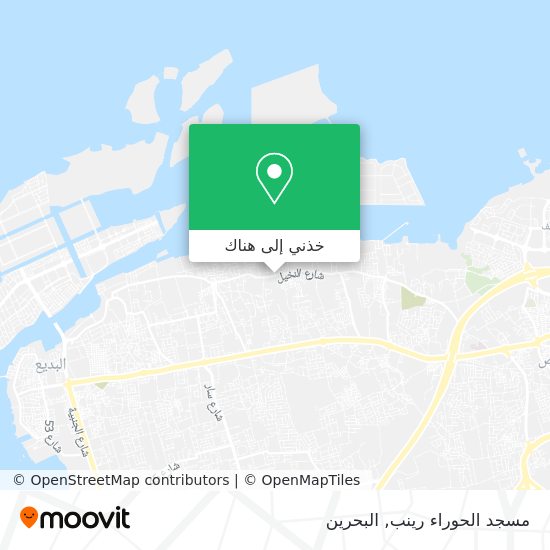 خريطة مسجد الحوراء رينب