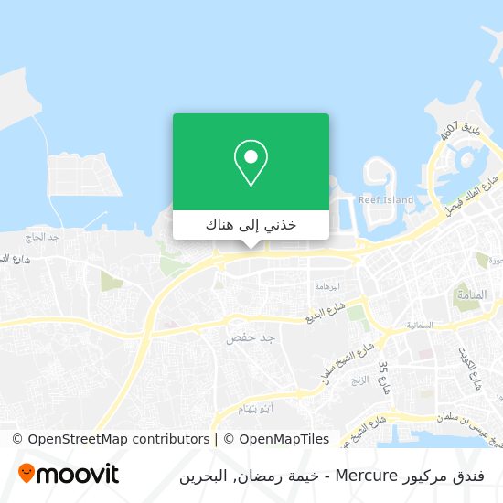 خريطة فندق مركيور Mercure - خيمة رمضان