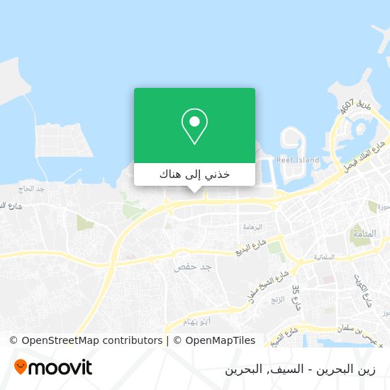 خريطة زين البحرين - السيف