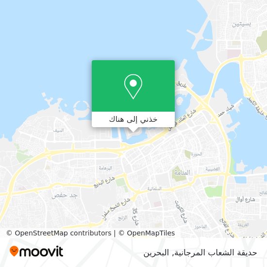 خريطة حديقة الشعاب المرجانية