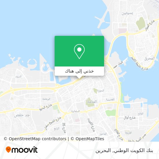 خريطة بنك الكويت الوطني