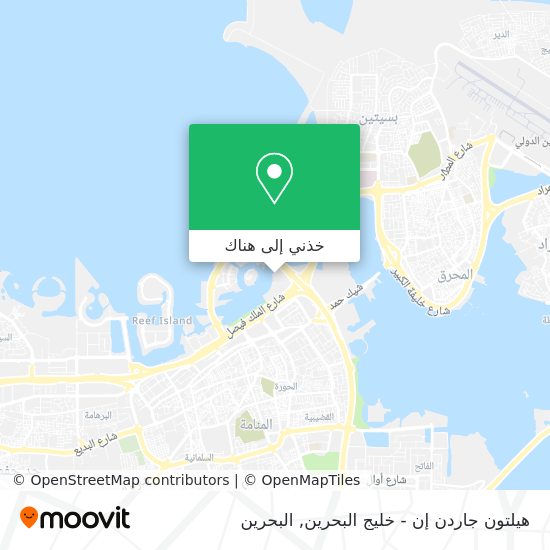 خريطة هيلتون جاردن إن - خليج البحرين