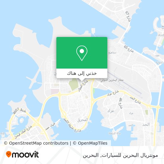 خريطة مونتريال البحرين للسيارات
