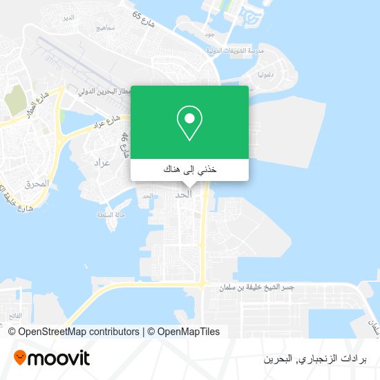 خريطة برادات الزنجباري