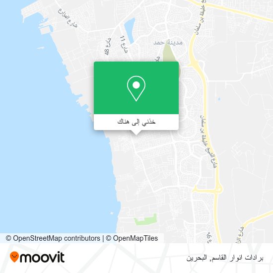 خريطة برادات انوار القاسم