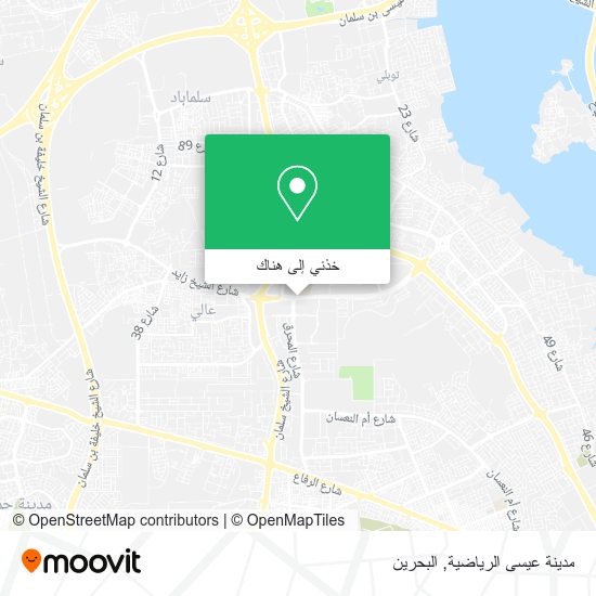 خريطة مدينة عيسى الرياضية