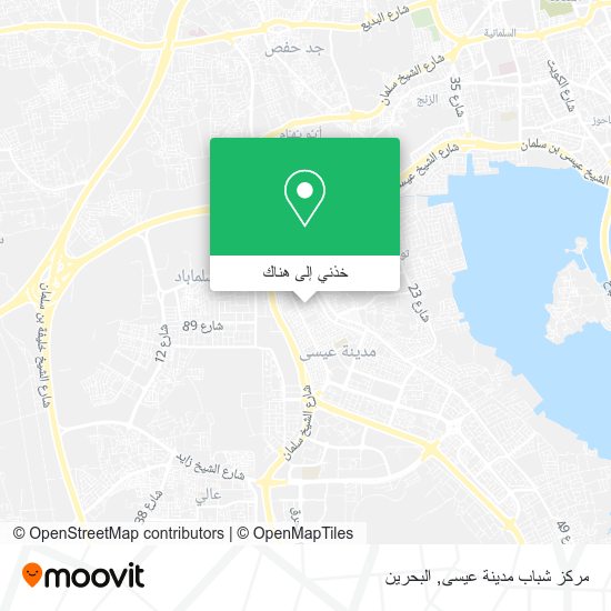 خريطة مركز شباب مدينة عيسى