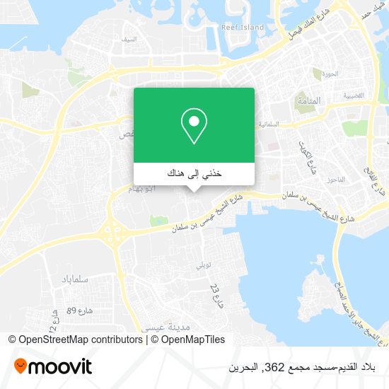خريطة بلاد القديم-مسجد مجمع 362