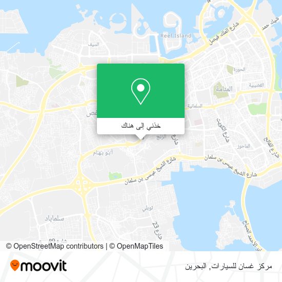 خريطة مركز غسان للسيارات