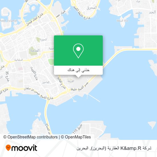 خريطة شركة K&amp.R العقارية (البحرين)