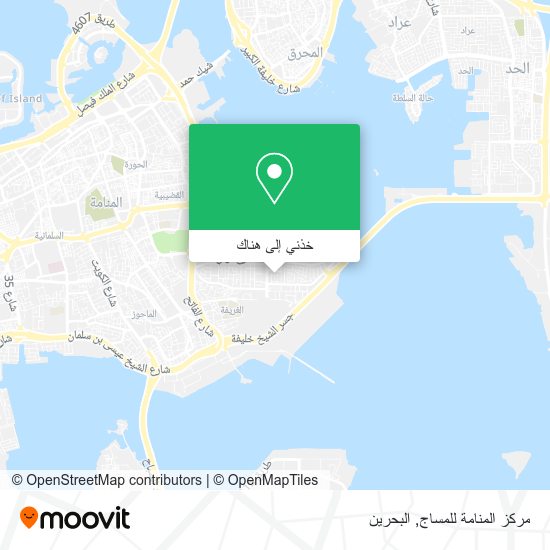 خريطة مركز المنامة للمساج