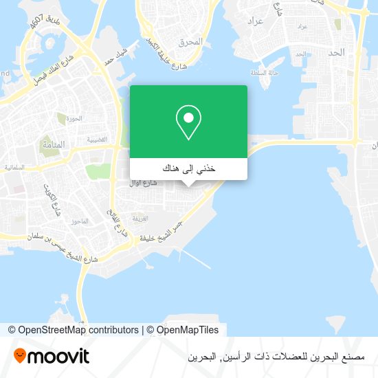 خريطة مصنع البحرين للعضلات ذات الرأسين