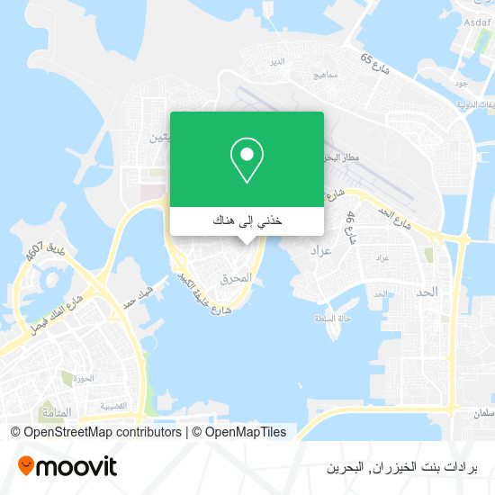 خريطة برادات بنت الخيزران