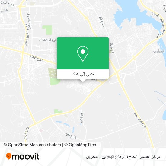 خريطة مركز عصير الحاج، الرفاع البحرين
