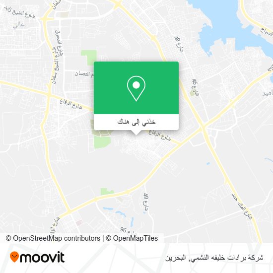 خريطة شركة برادات خليفه النشمي